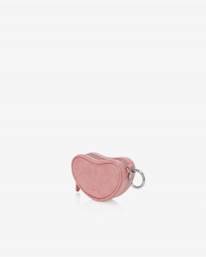 Women's Find Kapoor Heart Mini Tote Pouches Pink | ZZB4762CE