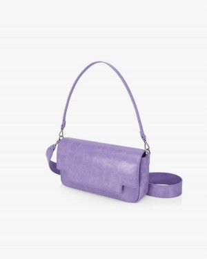 Women's Find Kapoor Lia Bag 27 Crinkled Tote Crossbody Bags Purple | UTC6670PU