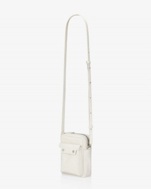 Women's Find Kapoor Marc Bag 12 Crinkled Tote Phone Bag White | PLB991FA