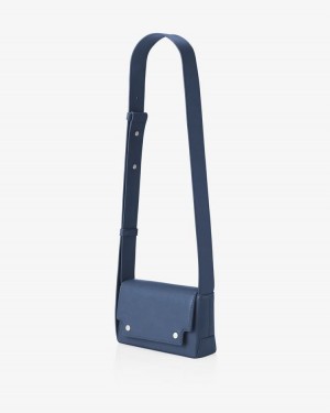 Women's Find Kapoor Marc Bag 18 Crinkled Tote Crossbody Bags Navy | GIR9263MM