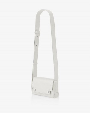 Women's Find Kapoor Marc Bag 18 Crinkled Tote Crossbody Bags White | XSW6055DS