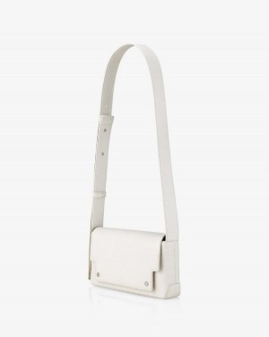 Women's Find Kapoor Marc Bag 26 Crinkled Tote Crossbody Bags White | ZLB7922RC