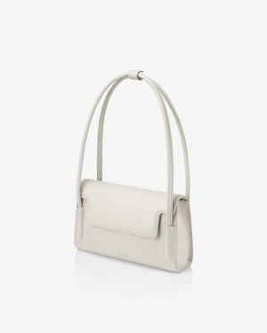 Women's Find Kapoor Marty Bag 26 Tote Shoulder Bags White | ELH691TG