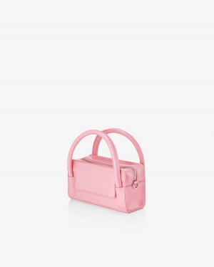 Women's Find Kapoor Marty Bag B 18 Crinkled Tote Crossbody Bags Pink | SWO3457TQ