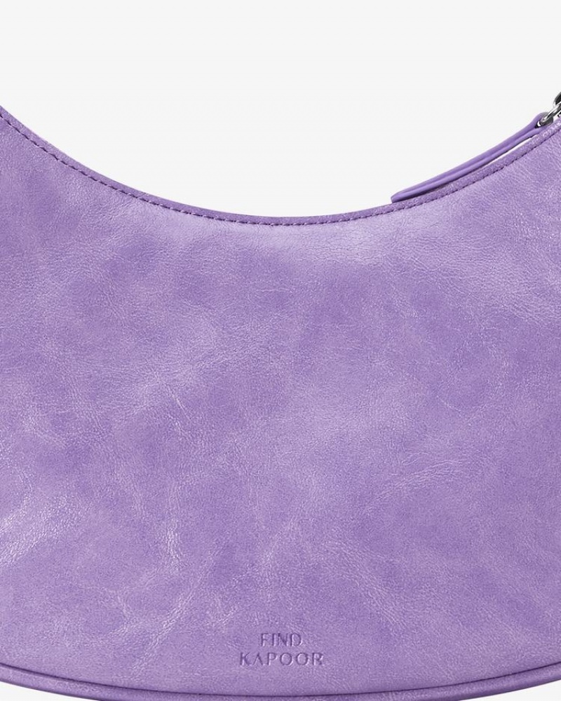 Women's Find Kapoor Belty Bag 25 Crinkled Tote Shoulder Bags Purple | VXA6551OP