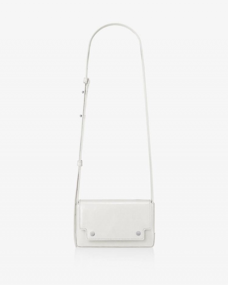 Women's Find Kapoor Marc Bag 18 Crinkled Tote Crossbody Bags White | XSW6055DS