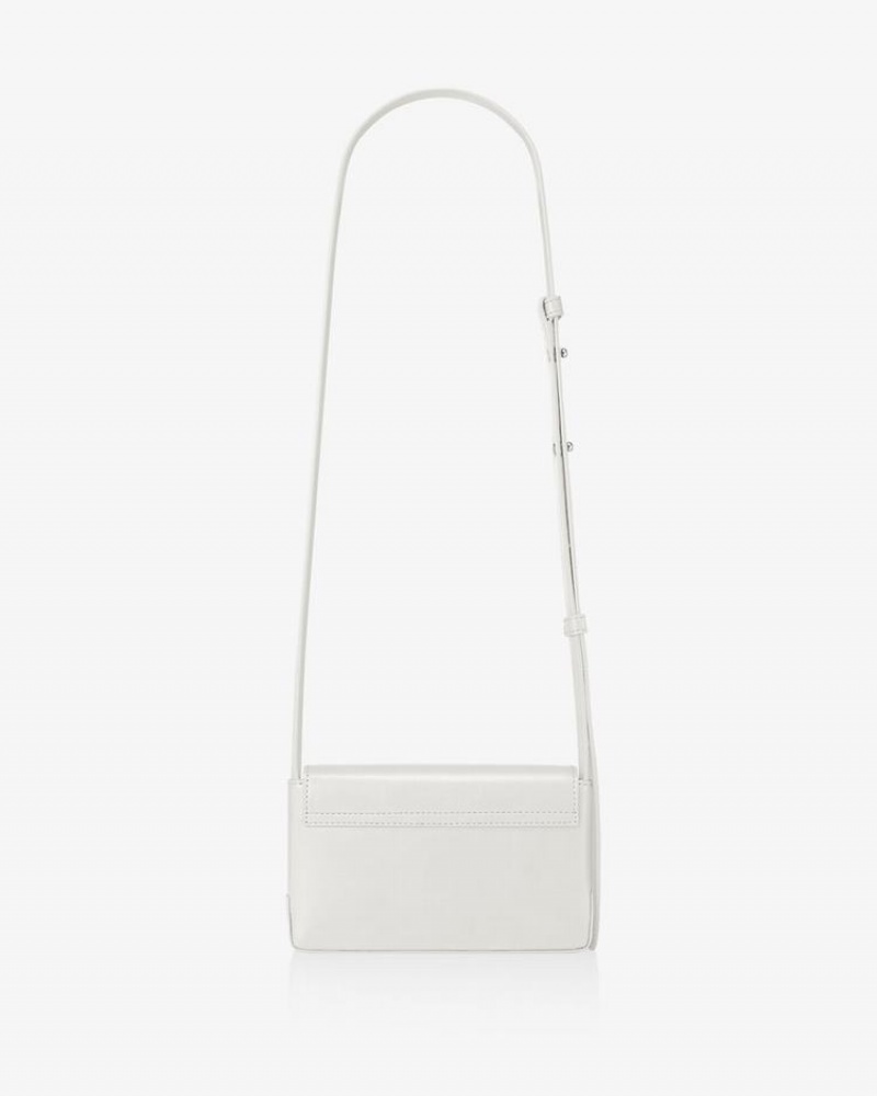 Women's Find Kapoor Marc Bag 18 Crinkled Tote Crossbody Bags White | XSW6055DS