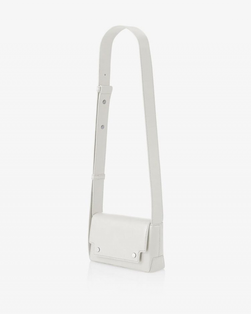 Women's Find Kapoor Marc Bag 18 Crinkled Tote Crossbody Bags White | XSW6055DS