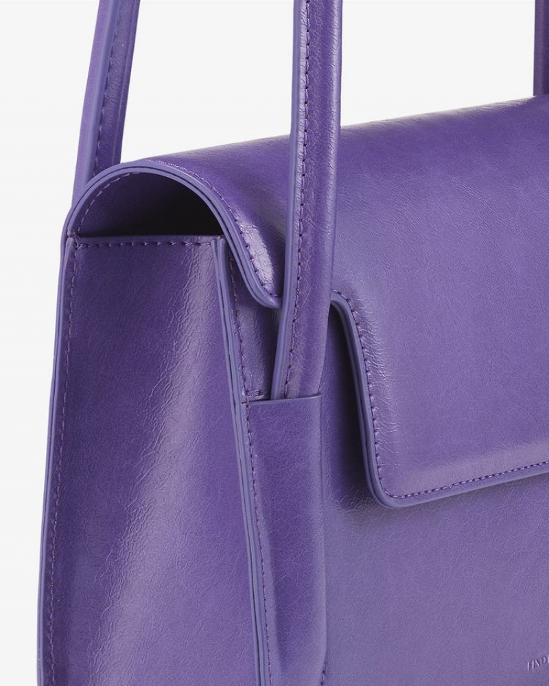 Women's Find Kapoor Marty Bag 26 Crinkled Tote Shoulder Bags Purple | MAG1527HP