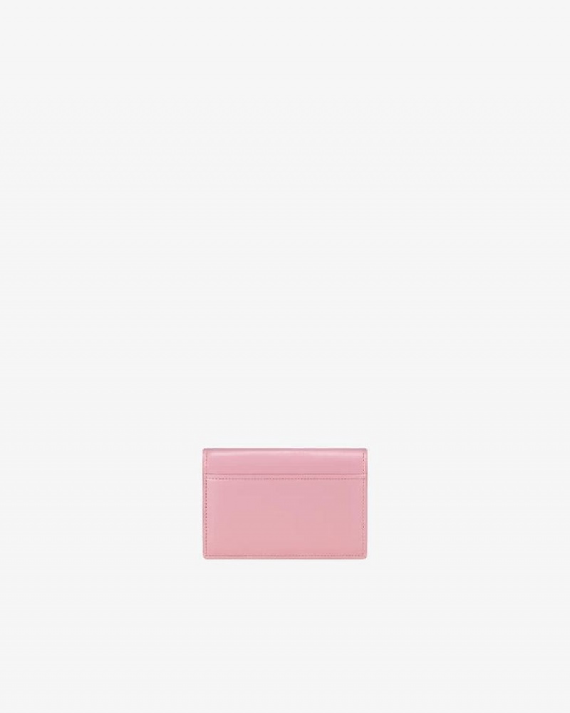 Women's Find Kapoor Marty Card Crinkled Tote Wallets Pink | HEJ2439NL