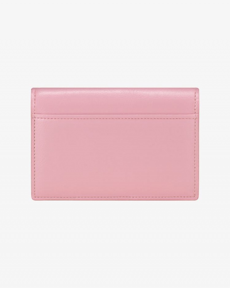 Women's Find Kapoor Marty Card Crinkled Tote Wallets Pink | HEJ2439NL