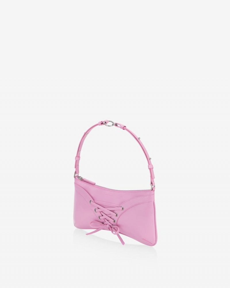 Women's Find Kapoor Ribbon Tie Tote Shoulder Bags Pink | UUI6078HE