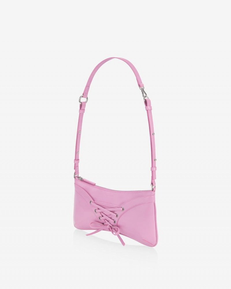 Women's Find Kapoor Ribbon Tie Tote Shoulder Bags Pink | UUI6078HE