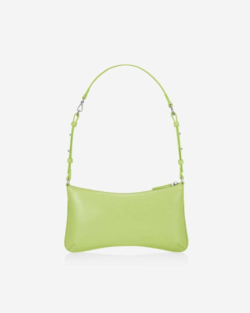 Women's Find Kapoor Ribbon Tie Tote Shoulder Bags Green | VHQ7689VY